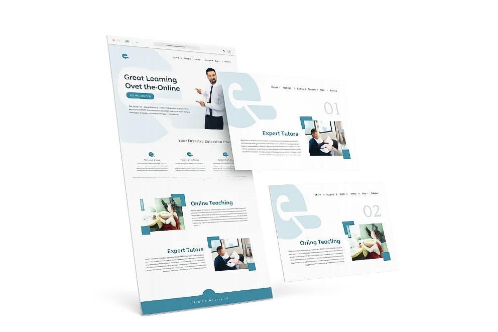 Ontwerpvoorbeeld van een conversiegerichte website
