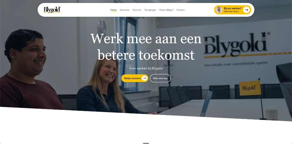 Team aan het werk op de werkvloer