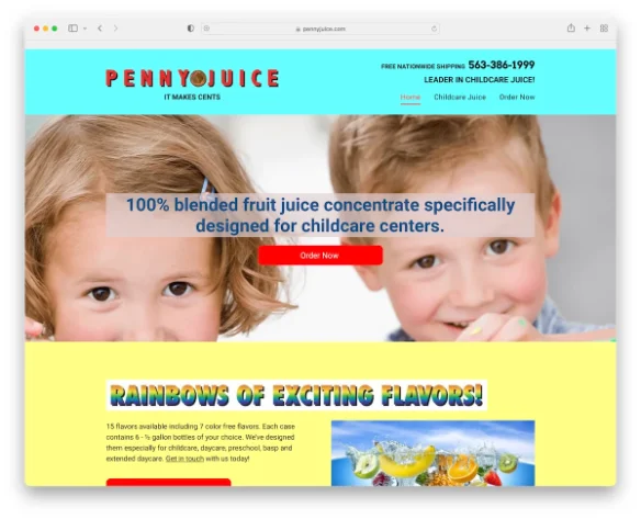 Website op een mobiel scherm